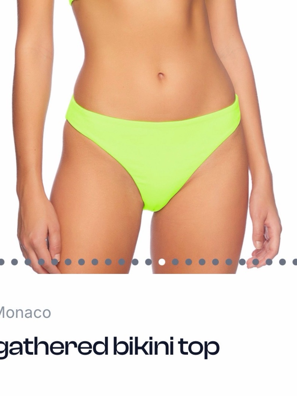 Susana Monaco Neon Lime Bikini Bottom